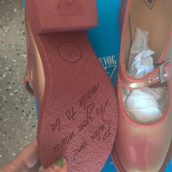 John Fluevog Lazybone shoes size 13W 11M New (fits 12) - Picture 4 of 4